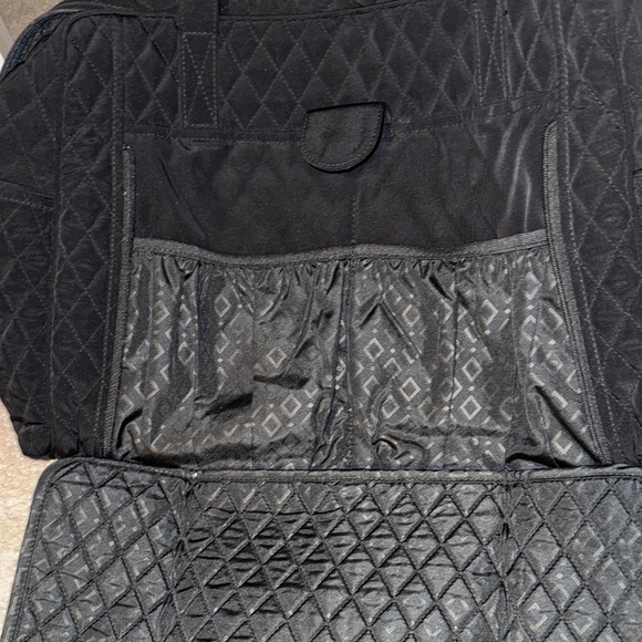 Vera Bradley Black Quilted Diaper Bag - Picture 4 of 11